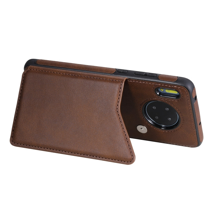 For Huawei Mate 30 Calf Texture Horizontal Flip Leather Case with Holder & Card Slots & Frame