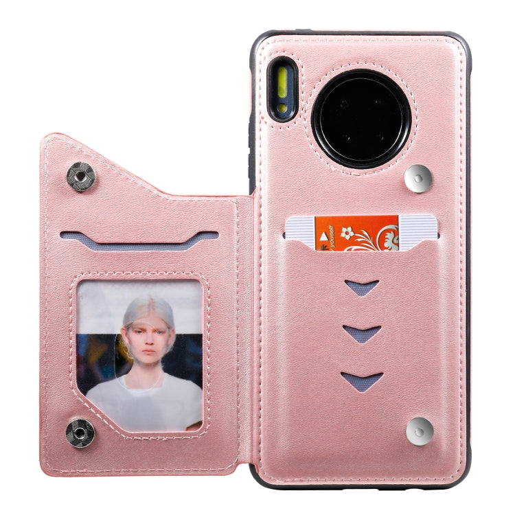 For Huawei Mate 30 Calf Texture Horizontal Flip Leather Case with Holder & Card Slots & Frame