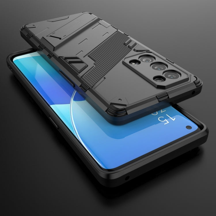 For OPPO Reno6 Pro+ 5G Punk Armor 2 in 1 PC + TPU Shockproof Case with Invisible Holder