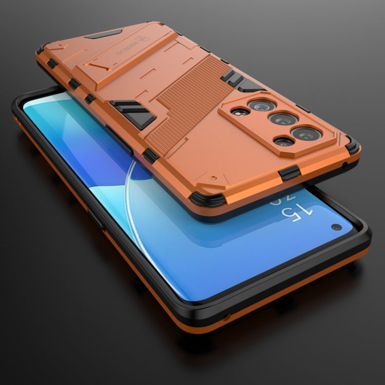 For OPPO Reno6 Pro+ 5G Punk Armor 2 in 1 PC + TPU Shockproof Case with Invisible Holder