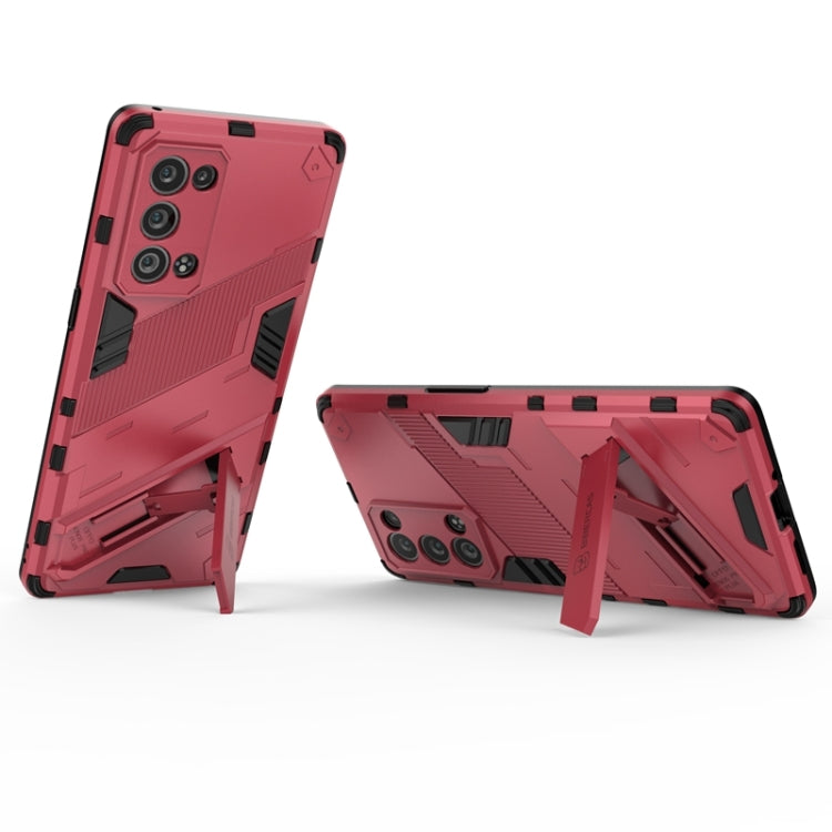 For OPPO Reno6 Pro+ 5G Punk Armor 2 in 1 PC + TPU Shockproof Case with Invisible Holder