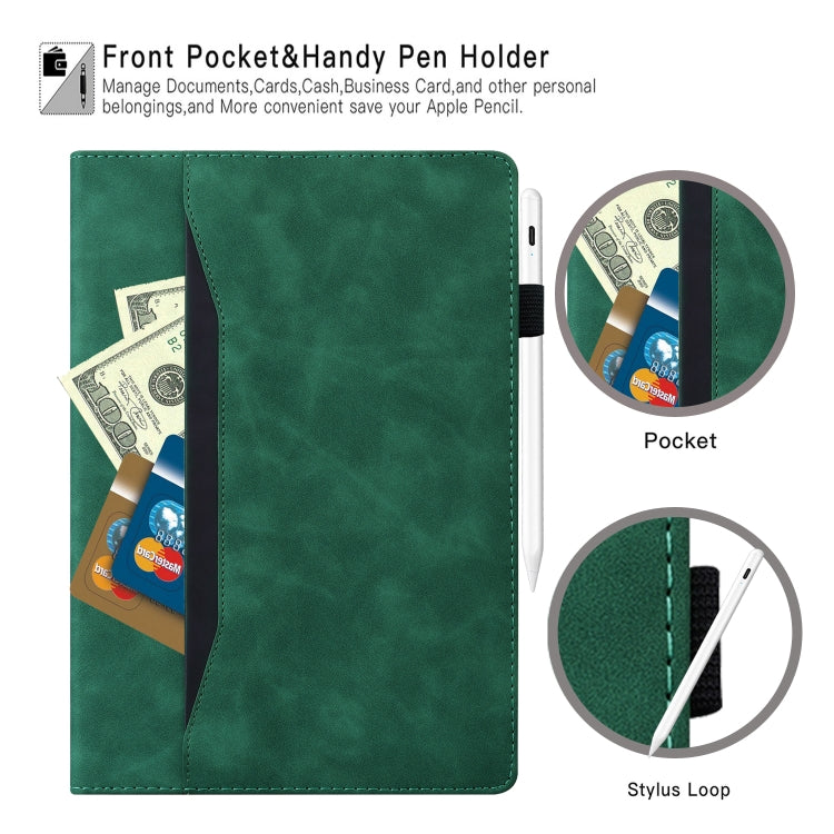 For iPad Mini 5 / 4 / 3 / 2 / 1 Business Shockproof Horizontal Flip Leather Case with Holder & Card Slots & Photo Frame & Pen Slot & Sleep / Wake-up Function