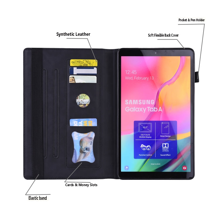 For iPad Mini 5 / 4 / 3 / 2 / 1 Business Shockproof Horizontal Flip Leather Case with Holder & Card Slots & Photo Frame & Pen Slot & Sleep / Wake-up Function