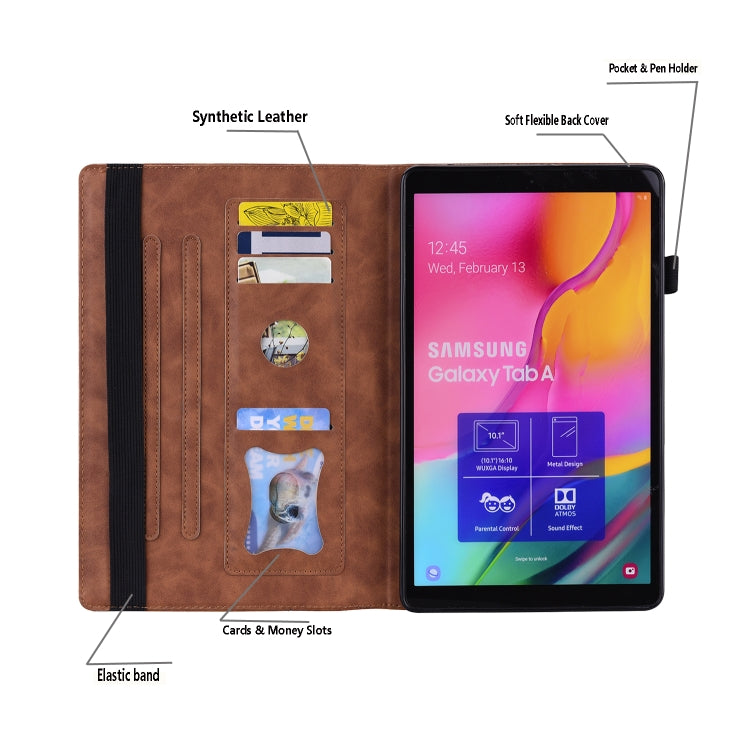 For iPad Mini 5 / 4 / 3 / 2 / 1 Business Shockproof Horizontal Flip Leather Case with Holder & Card Slots & Photo Frame & Pen Slot & Sleep / Wake-up Function