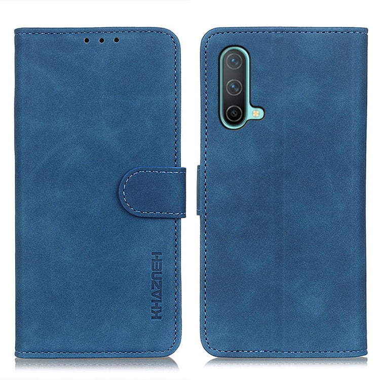 For OnePlus Nord CE 5G KHAZNEH Retro Texture PU + TPU Horizontal Flip Leather Case with Holder & Card Slots & Wallet