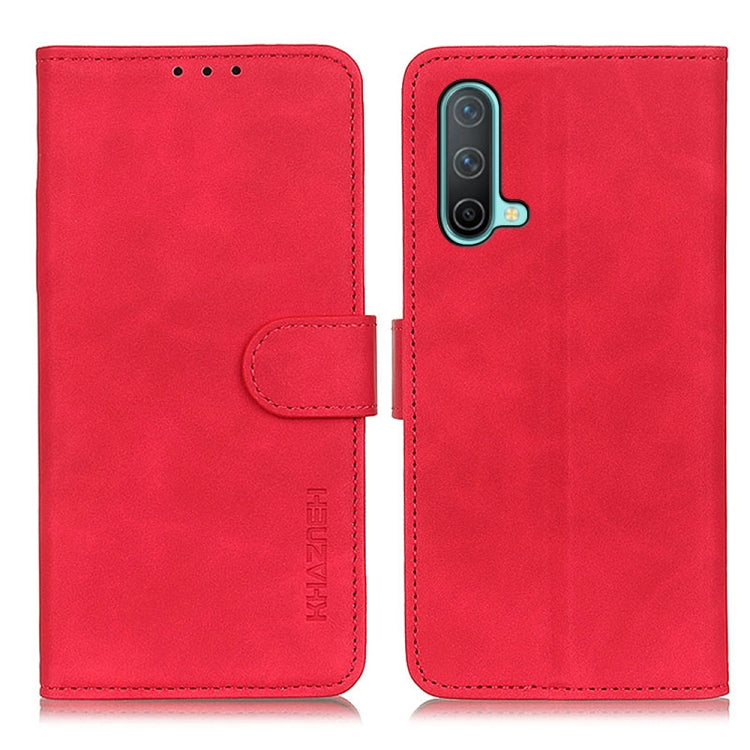 For OnePlus Nord CE 5G KHAZNEH Retro Texture PU + TPU Horizontal Flip Leather Case with Holder & Card Slots & Wallet