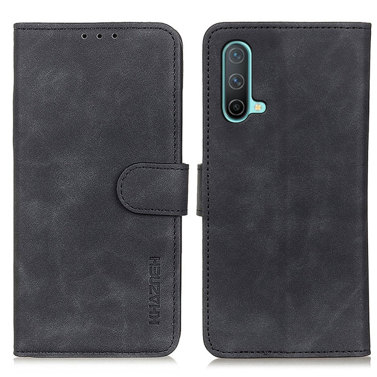 For OnePlus Nord CE 5G KHAZNEH Retro Texture PU + TPU Horizontal Flip Leather Case with Holder & Card Slots & Wallet