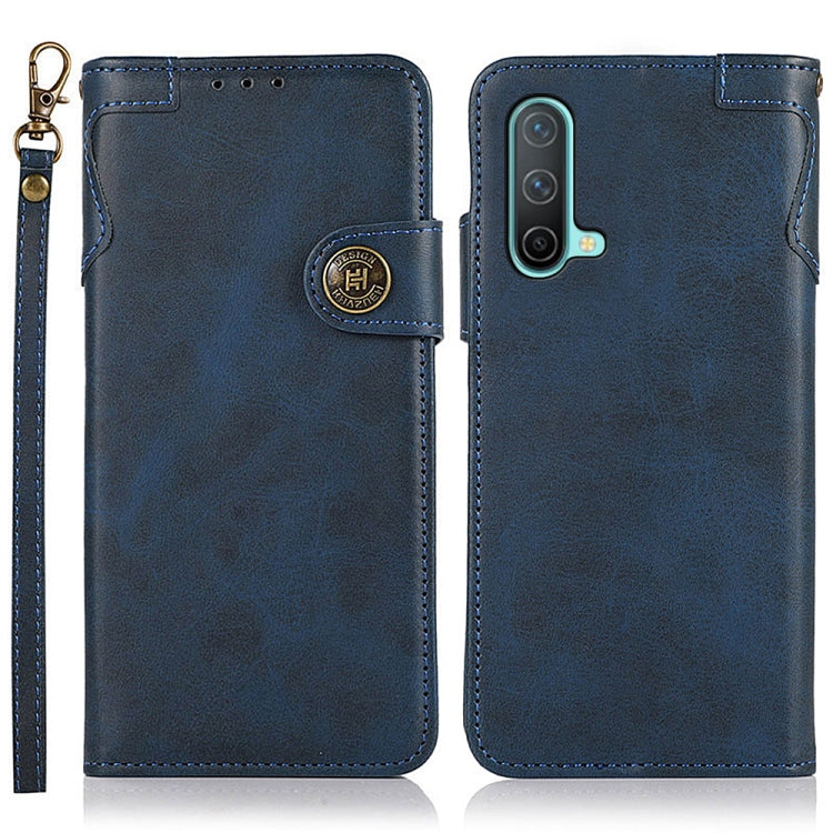 For OnePlus Nord CE 5G KHAZNEH Dual-Splicing Cowhide Texture Horizontal Flip Leather Case with Holder & Card Slots & Wallet & Photo Frame & Lanyard
