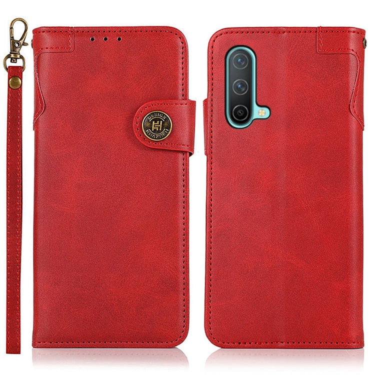 For OnePlus Nord CE 5G KHAZNEH Dual-Splicing Cowhide Texture Horizontal Flip Leather Case with Holder & Card Slots & Wallet & Photo Frame & Lanyard