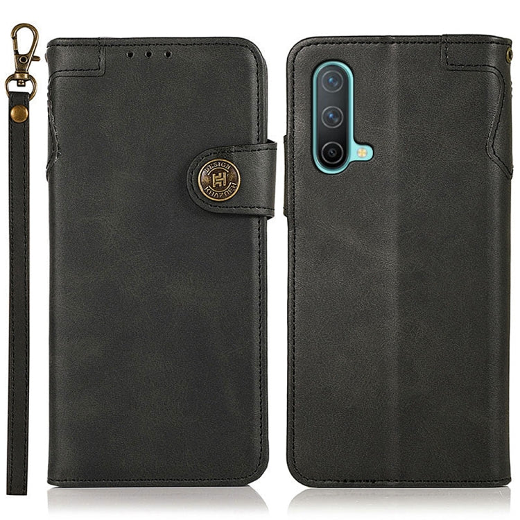 For OnePlus Nord CE 5G KHAZNEH Dual-Splicing Cowhide Texture Horizontal Flip Leather Case with Holder & Card Slots & Wallet & Photo Frame & Lanyard
