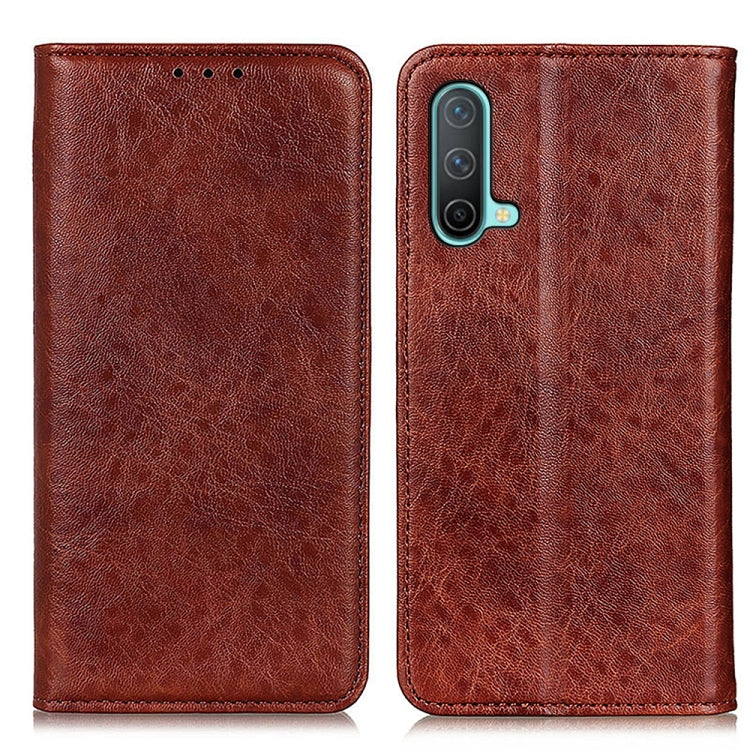 For OnePlus Nord CE 5G Magnetic Crazy Horse Texture Horizontal Flip Leather Case with Holder & Card Slots & Wallet