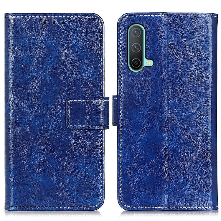 For OnePlus Nord CE 5G Retro Crazy Horse Texture Horizontal Flip Leather Case with Holder & Card Slots & Photo Frame & Wallet