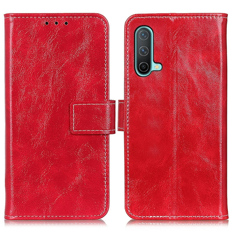 For OnePlus Nord CE 5G Retro Crazy Horse Texture Horizontal Flip Leather Case with Holder & Card Slots & Photo Frame & Wallet