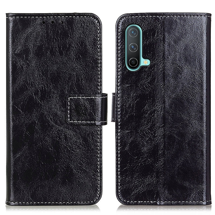 For OnePlus Nord CE 5G Retro Crazy Horse Texture Horizontal Flip Leather Case with Holder & Card Slots & Photo Frame & Wallet