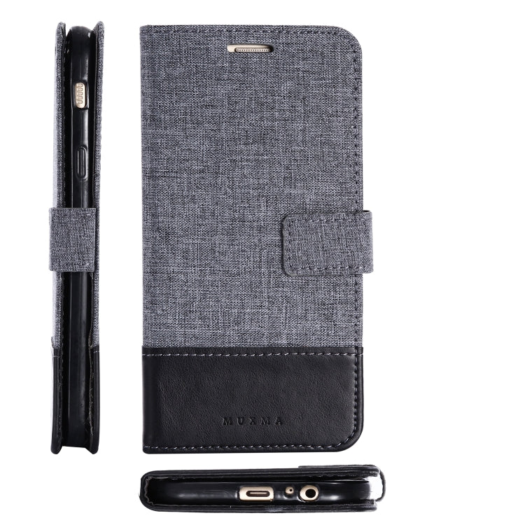 For Galaxy A7 (2017) MUXMA MX102 Horizontal Flip Canvas Leather Case with Stand & Card Slot & Wallet Function