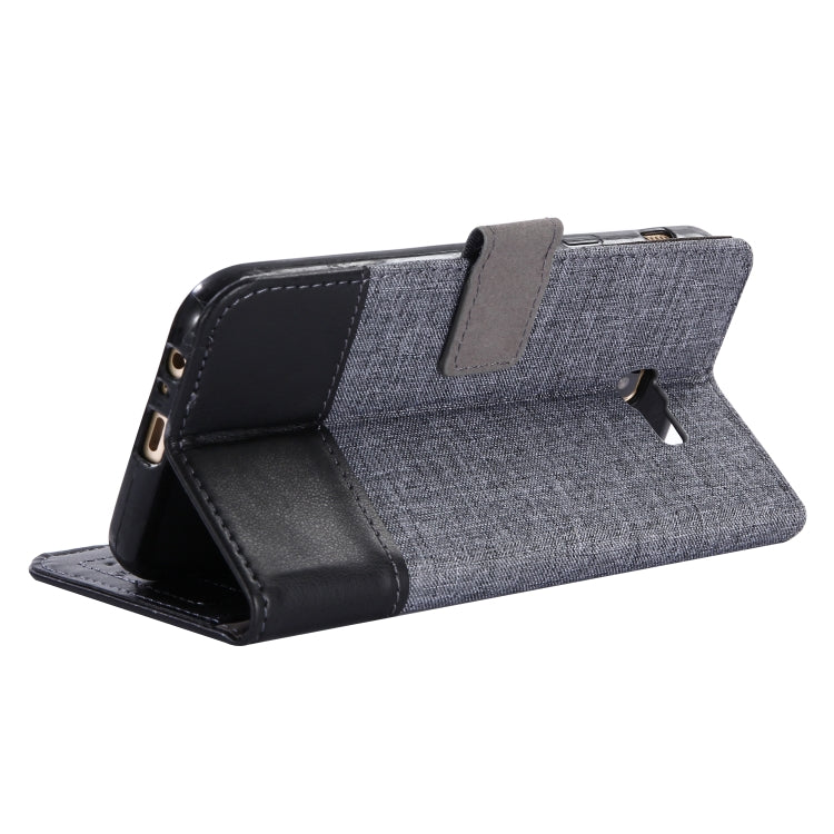 For Galaxy A7 (2017) MUXMA MX102 Horizontal Flip Canvas Leather Case with Stand & Card Slot & Wallet Function