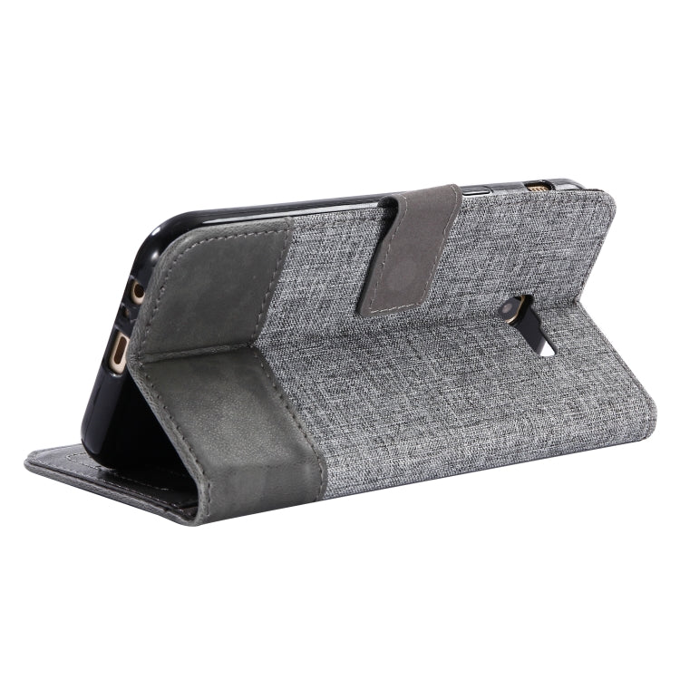 For Galaxy A7 (2017) MUXMA MX102 Horizontal Flip Canvas Leather Case with Stand & Card Slot & Wallet Function