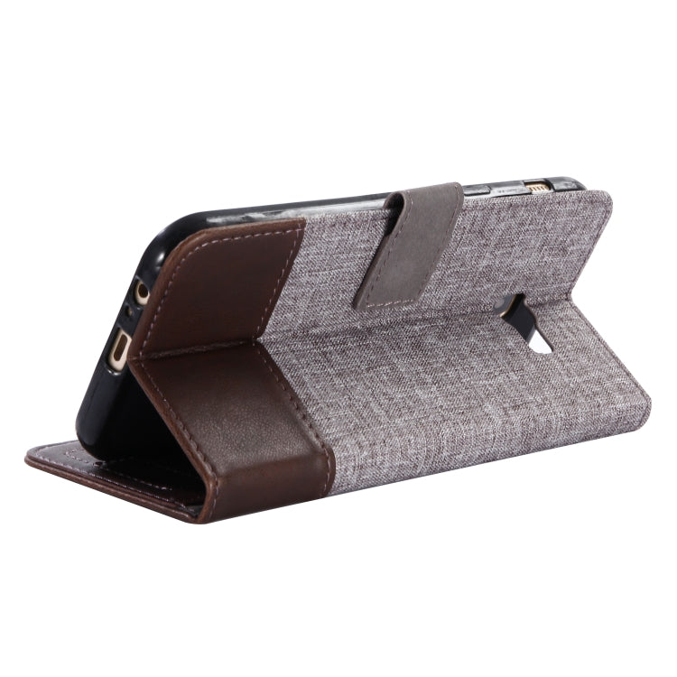For Galaxy A7 (2017) MUXMA MX102 Horizontal Flip Canvas Leather Case with Stand & Card Slot & Wallet Function