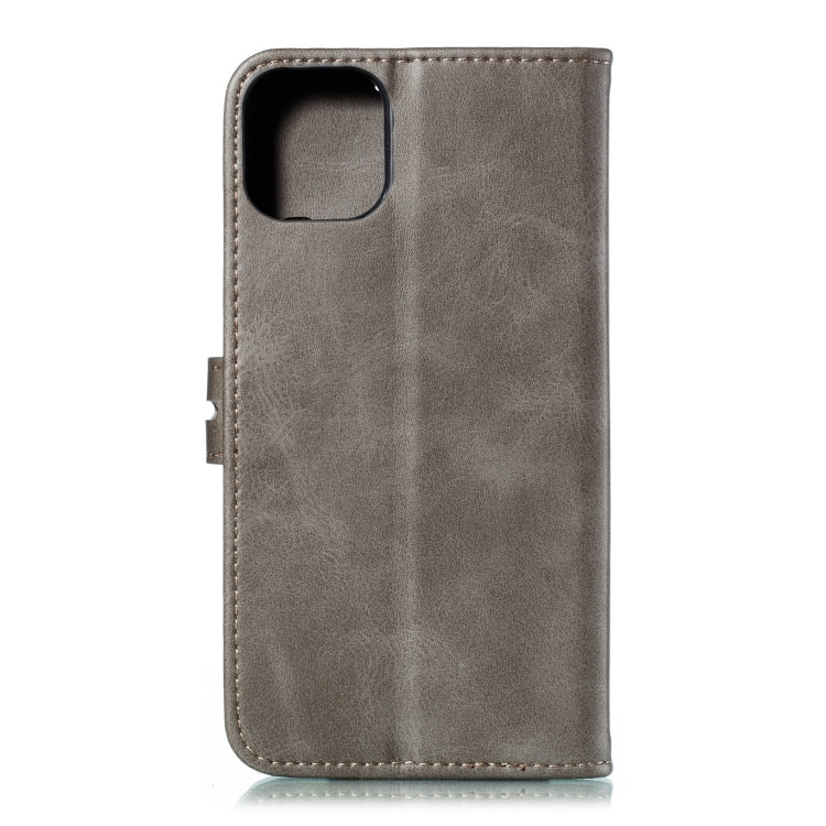 For iPhone 13 Pro Embossed Happy Cat Pattern Horizontal Flip Leather Case with Holder & Card Slots & Wallet