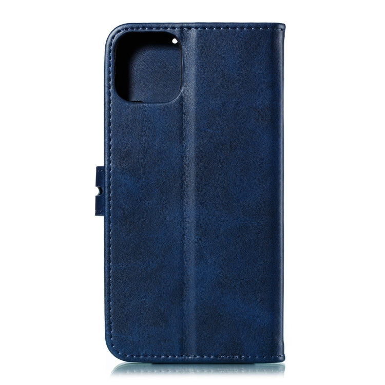 For iPhone 13 Pro Embossed Happy Cat Pattern Horizontal Flip Leather Case with Holder & Card Slots & Wallet