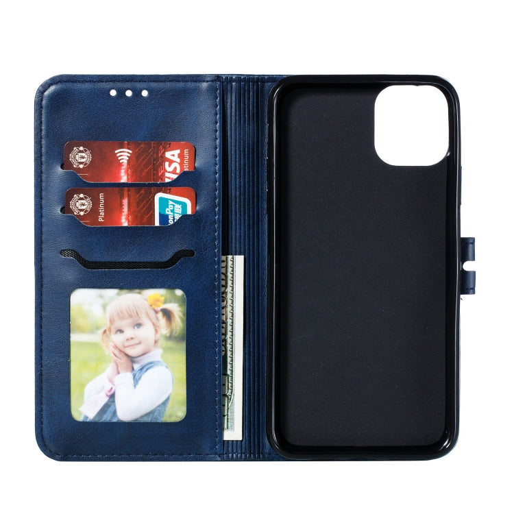 For iPhone 13 Pro Embossed Happy Cat Pattern Horizontal Flip Leather Case with Holder & Card Slots & Wallet