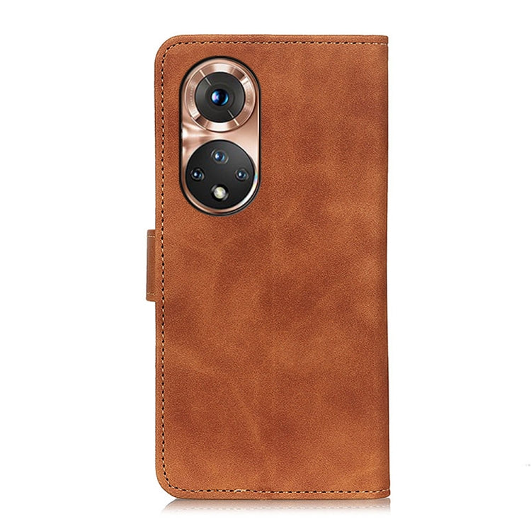 For Honor 50 KHAZNEH Retro Texture PU + TPU Horizontal Flip Leather Case with Holder & Card Slots & Wallet