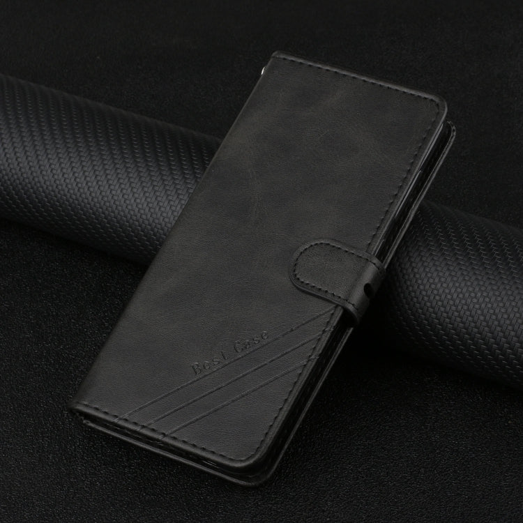 For Xiaomi Redmi Note 10 Stitching Style 2-Color Cow Texture Horizontal Flip PU Leather Case with Holder & Card Slot & Lanyard