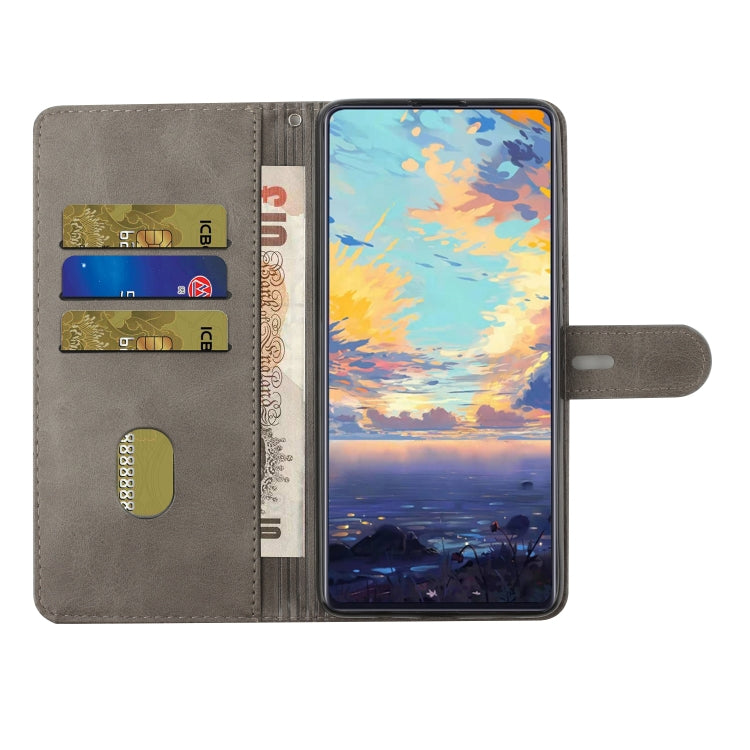 For Xiaomi Redmi Note 10 5G Stitching Style 2-Color Cow Texture Horizontal Flip PU Leather Case with Holder & Card Slot & Lanyard