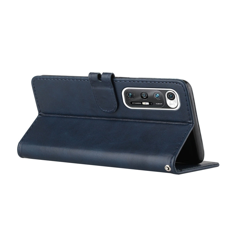 For Xiaomi Mi 10S Stitching Style 2-Color Cow Texture Horizontal Flip PU Leather Case with Holder & Card Slot & Lanyard
