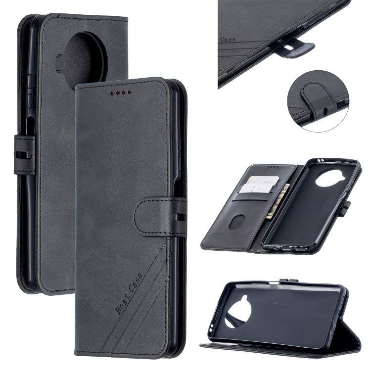 For Xiaomi Mi 10T Lite 5G Stitching Style 2-Color Cow Texture Horizontal Flip PU Leather Case with Holder & Card Slot & Lanyard