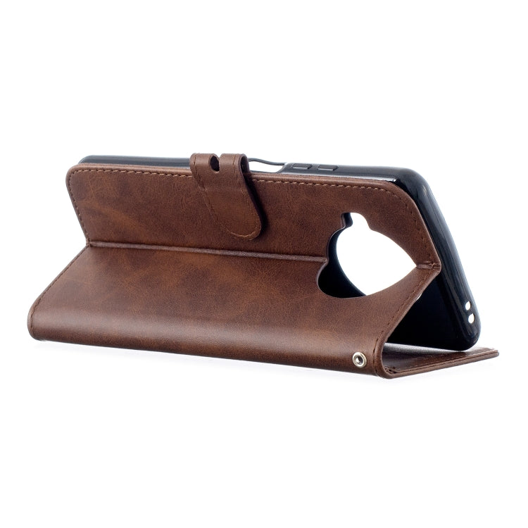 For Xiaomi Mi 10T Lite 5G Stitching Style 2-Color Cow Texture Horizontal Flip PU Leather Case with Holder & Card Slot & Lanyard