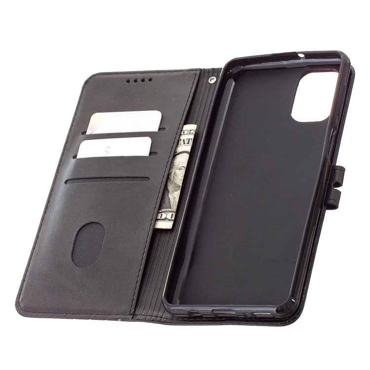 For Xiaomi Mi 10T Pro 5G Stitching Style 2-Color Cow Texture Horizontal Flip PU Leather Case with Holder & Card Slot & Lanyard