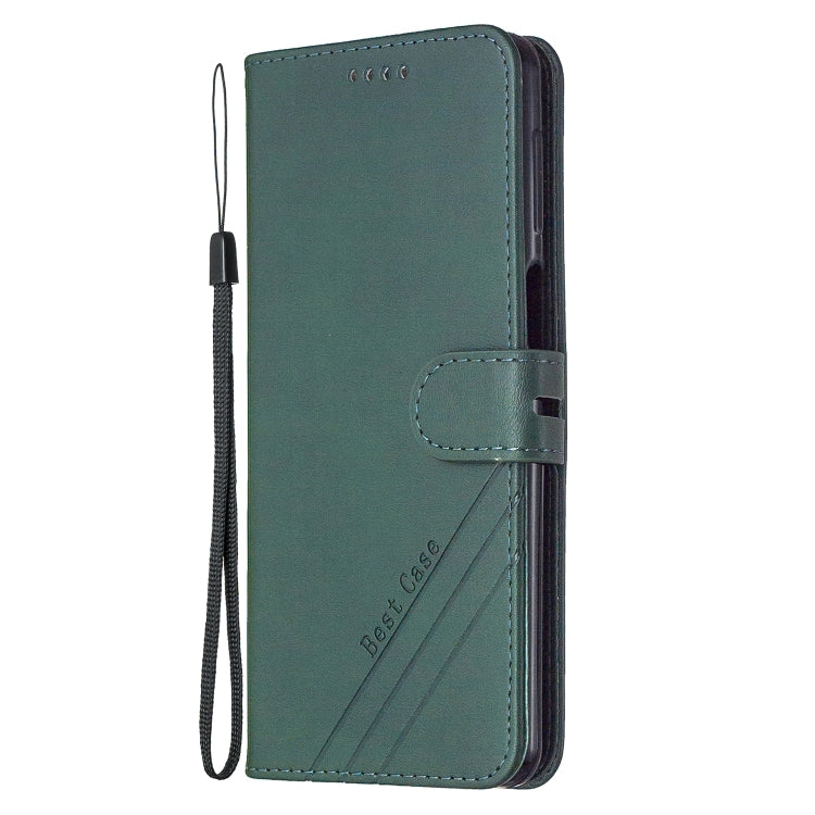 For Xiaomi Mi 10T Pro 5G Stitching Style 2-Color Cow Texture Horizontal Flip PU Leather Case with Holder & Card Slot & Lanyard