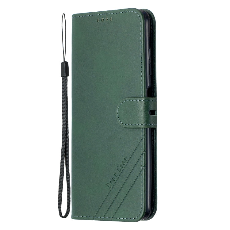 For Xiaomi Poco X3 NFC Stitching Style 2-Color Cow Texture Horizontal Flip PU Leather Case with Holder & Card Slot & Lanyard