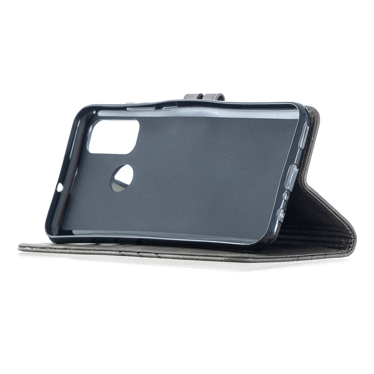 For Huawei P smart 2020 Stitching Style 2-Color Cow Texture Horizontal Flip PU Leather Case with Holder & Card Slot & Lanyard