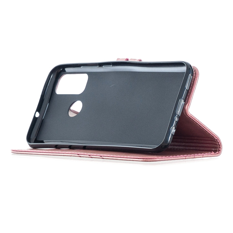 For Huawei P smart 2020 Stitching Style 2-Color Cow Texture Horizontal Flip PU Leather Case with Holder & Card Slot & Lanyard
