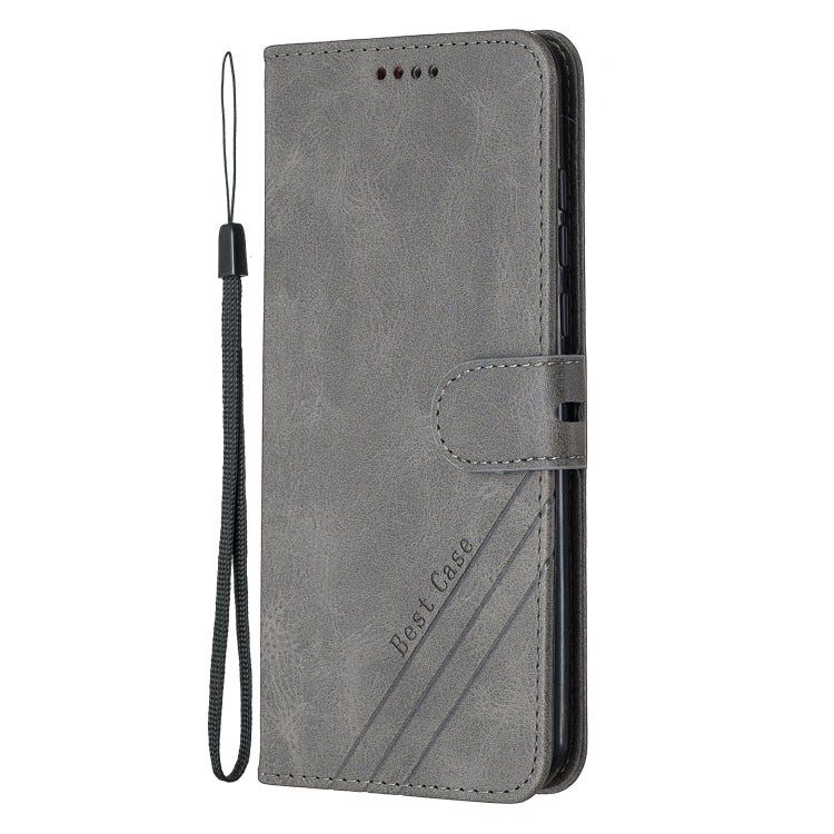 For Huawei P Smart S / Y8p Stitching Style 2-Color Cow Texture Horizontal Flip PU Leather Case with Holder & Card Slot & Lanyard