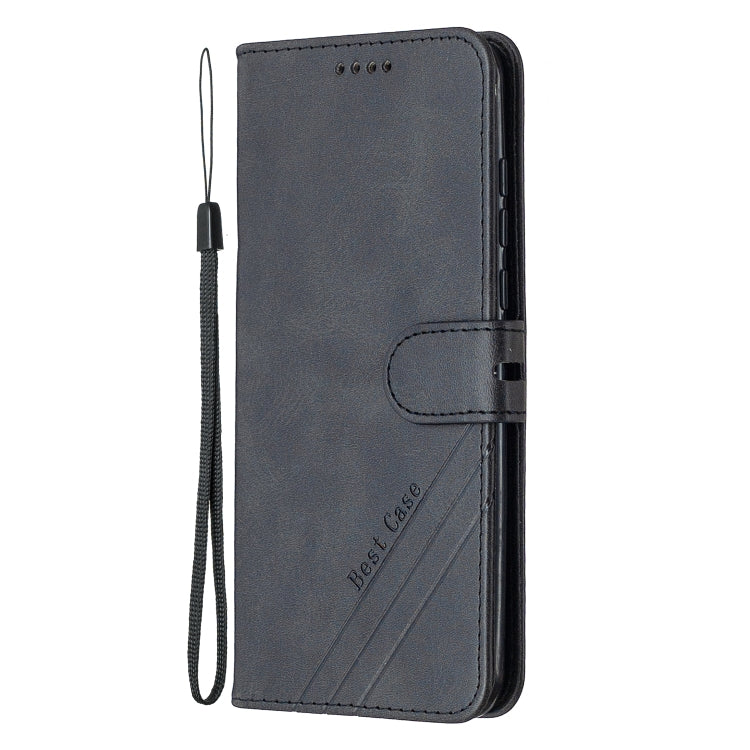 For Huawei P Smart S / Y8p Stitching Style 2-Color Cow Texture Horizontal Flip PU Leather Case with Holder & Card Slot & Lanyard