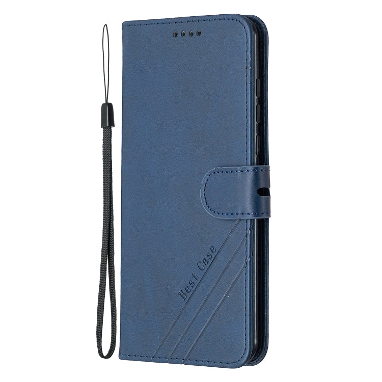 For Huawei P Smart S / Y8p Stitching Style 2-Color Cow Texture Horizontal Flip PU Leather Case with Holder & Card Slot & Lanyard