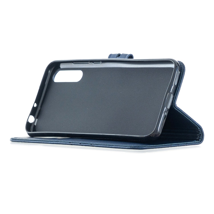 For Huawei P Smart S / Y8p Stitching Style 2-Color Cow Texture Horizontal Flip PU Leather Case with Holder & Card Slot & Lanyard