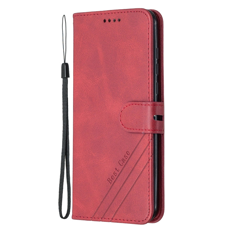 For Huawei P Smart S / Y8p Stitching Style 2-Color Cow Texture Horizontal Flip PU Leather Case with Holder & Card Slot & Lanyard