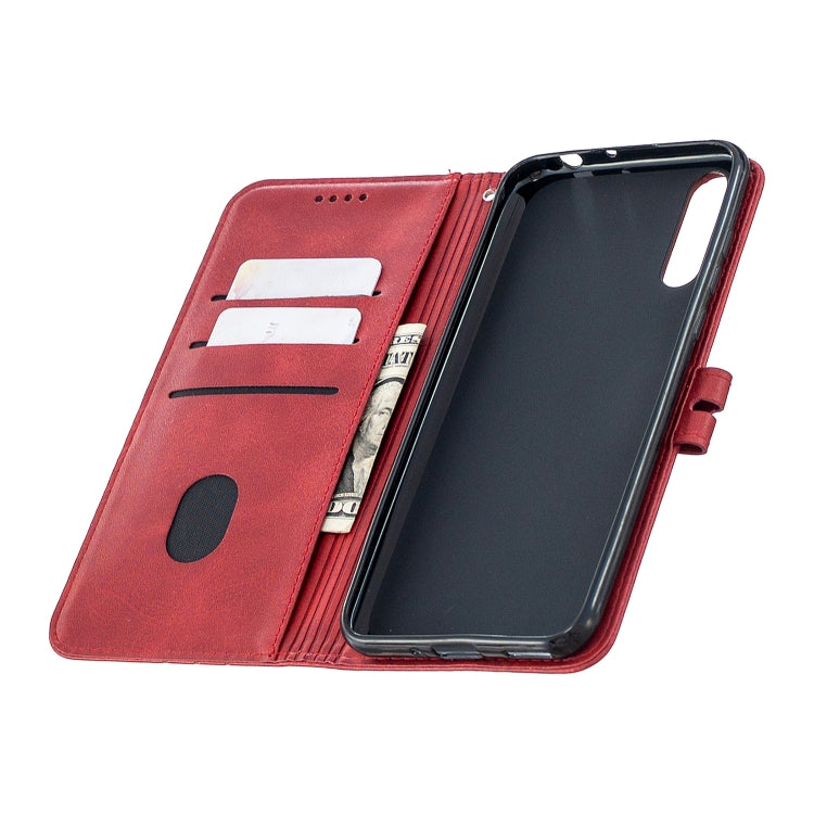 For Huawei P Smart S / Y8p Stitching Style 2-Color Cow Texture Horizontal Flip PU Leather Case with Holder & Card Slot & Lanyard