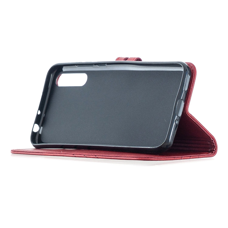 For Huawei P Smart S / Y8p Stitching Style 2-Color Cow Texture Horizontal Flip PU Leather Case with Holder & Card Slot & Lanyard