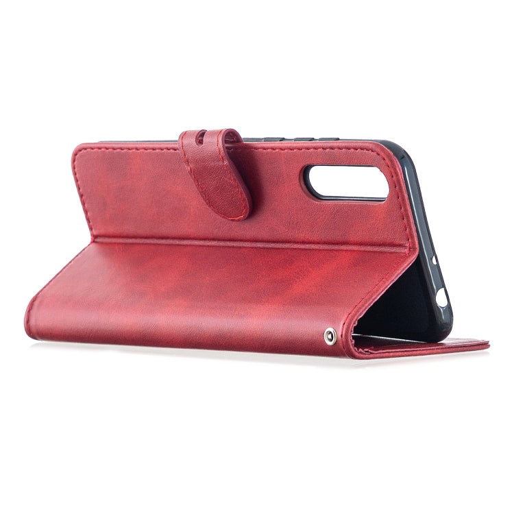 For Huawei P Smart S / Y8p Stitching Style 2-Color Cow Texture Horizontal Flip PU Leather Case with Holder & Card Slot & Lanyard