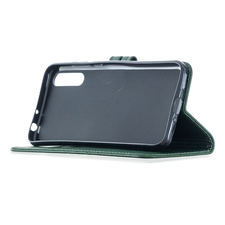 For Huawei P Smart S / Y8p Stitching Style 2-Color Cow Texture Horizontal Flip PU Leather Case with Holder & Card Slot & Lanyard