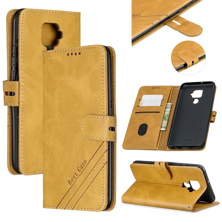For Huawei Mate 30 Lite Stitching Style 2-Color Cow Texture Horizontal Flip PU Leather Case with Holder & Card Slot & Lanyard