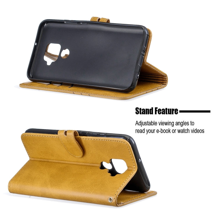 For Huawei Mate 30 Lite Stitching Style 2-Color Cow Texture Horizontal Flip PU Leather Case with Holder & Card Slot & Lanyard