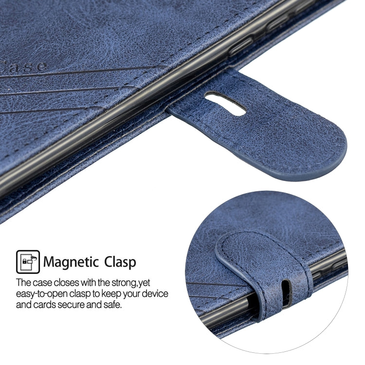 For Huawei Mate 30 Lite Stitching Style 2-Color Cow Texture Horizontal Flip PU Leather Case with Holder & Card Slot & Lanyard