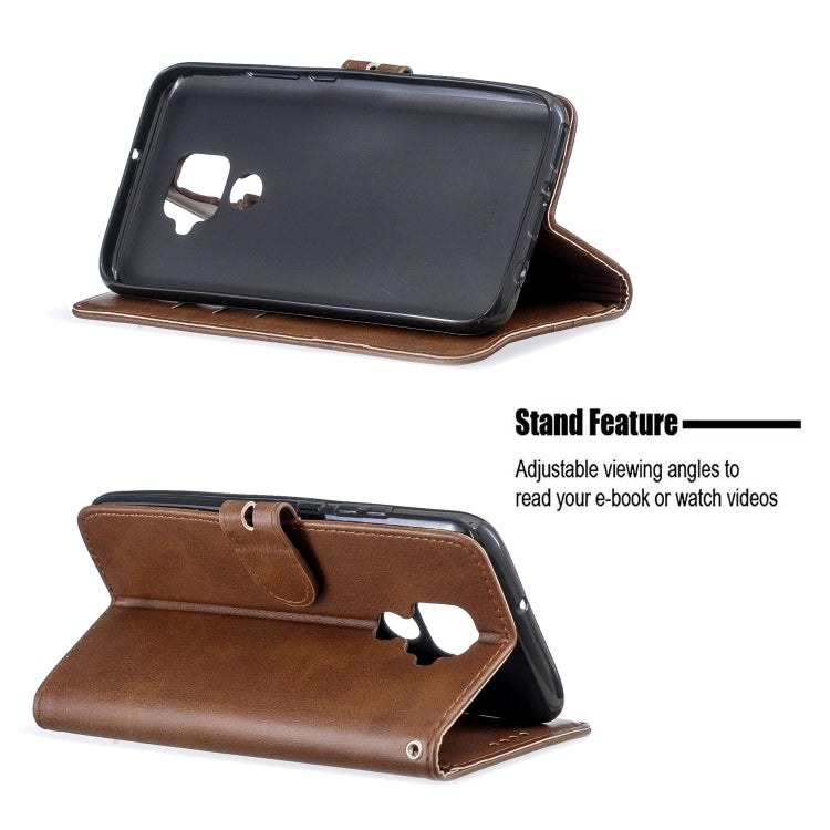 For Huawei Mate 30 Lite Stitching Style 2-Color Cow Texture Horizontal Flip PU Leather Case with Holder & Card Slot & Lanyard
