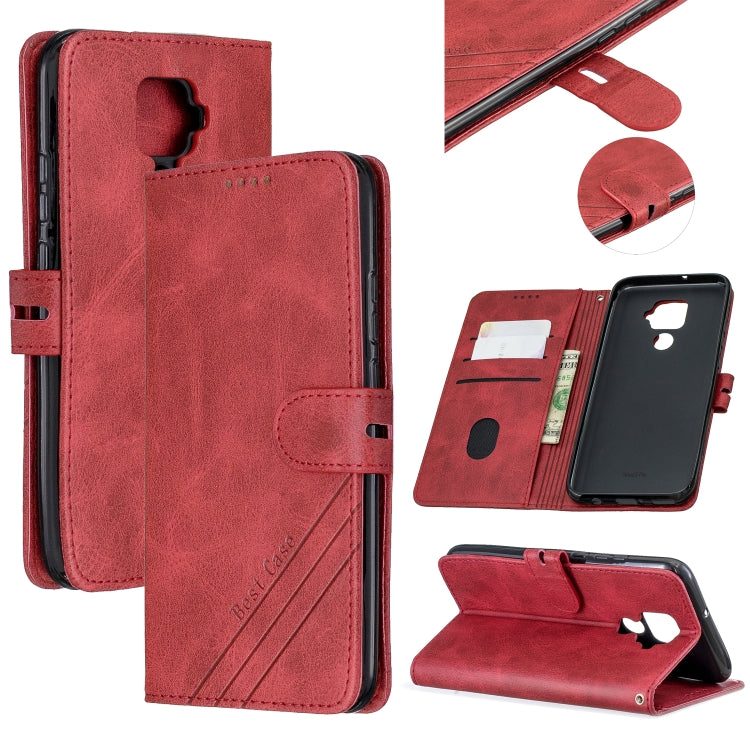 For Huawei Mate 30 Lite Stitching Style 2-Color Cow Texture Horizontal Flip PU Leather Case with Holder & Card Slot & Lanyard